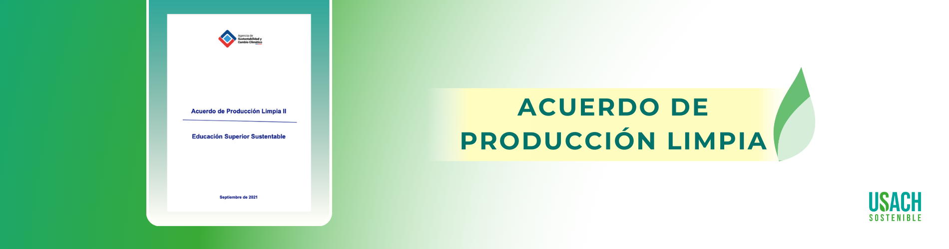 Imagen portada II Acuerdo de Producción Limpia Instituciones de Educación Superior