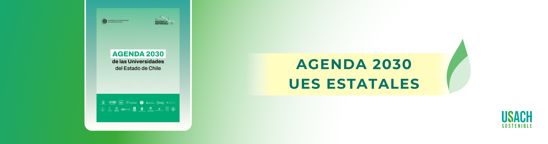 Imagen portada Agenda 2030 para las Universidades Estatales de Chile.