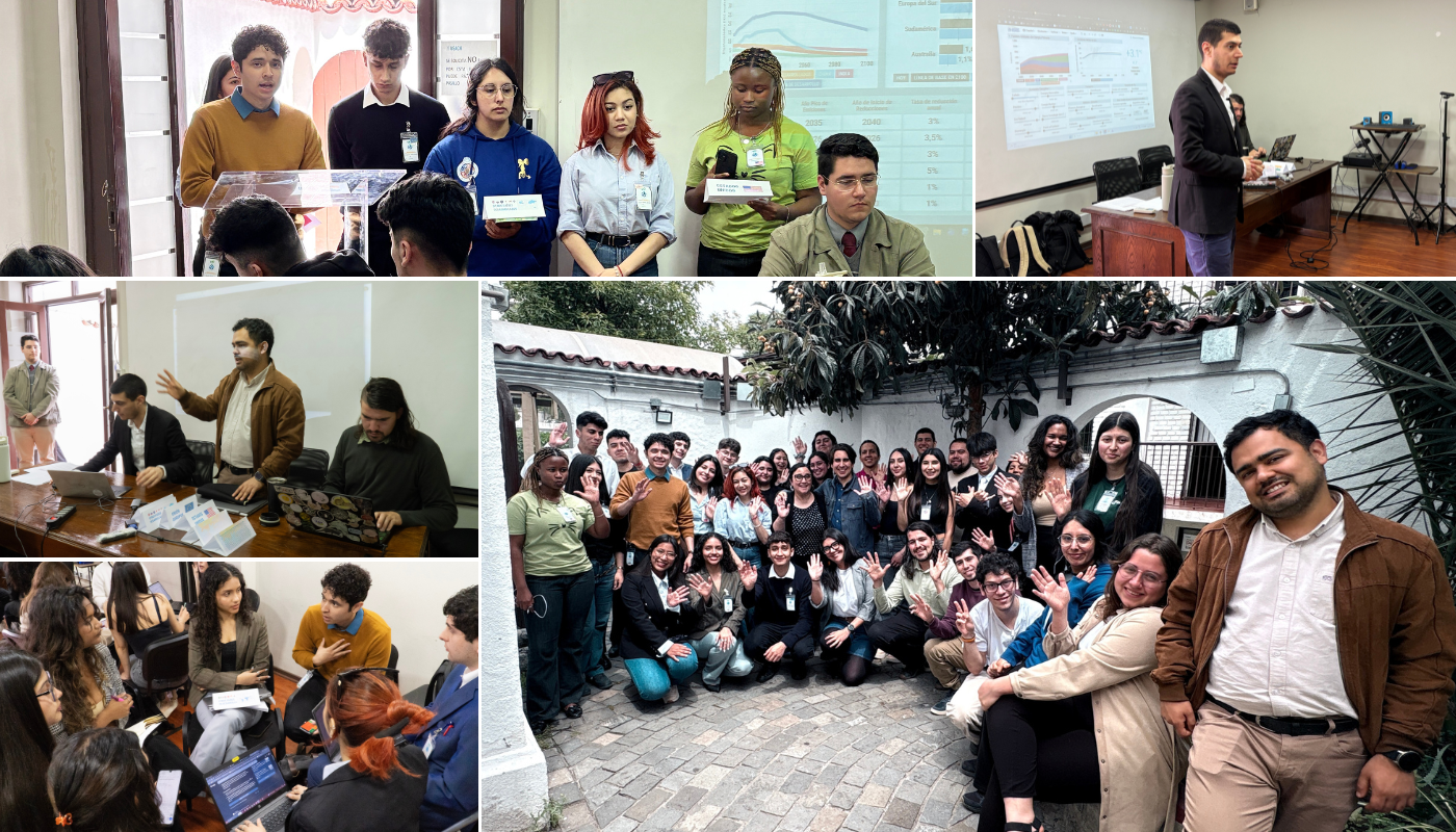 Collage de fotografías a modo de resumen de lo que fue la jornada del torneo inter estudiantil. Se muestran diversas instancias de la jornada, realizada en el edificio IDEA de la USACH. 