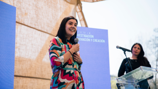 Angélica Soto en su calidad de coordinadora del Área de Sostenibilidad, da cuenta la importancia del trabajo colaborativo por una Usach Sostenible