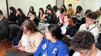 Asistentes a la primera jornada del Torneo Interuniversitario de Simulaciones de Negociaciones en Cambio Climático. 